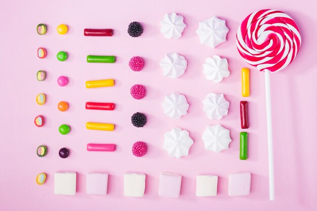 Tasty sweets composition