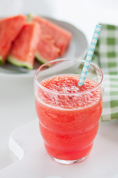 Tasty watermelon sorbet