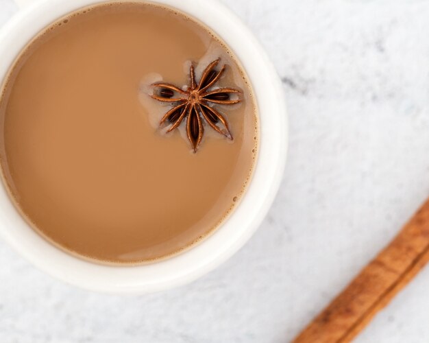 Tea of anise and milk