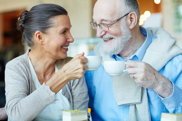 Tea in cafe