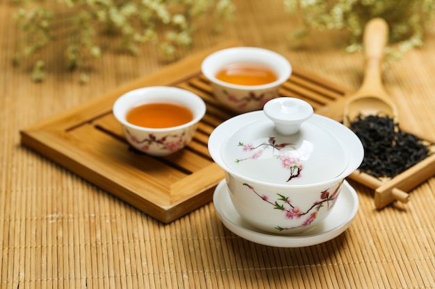 Free photo tea set