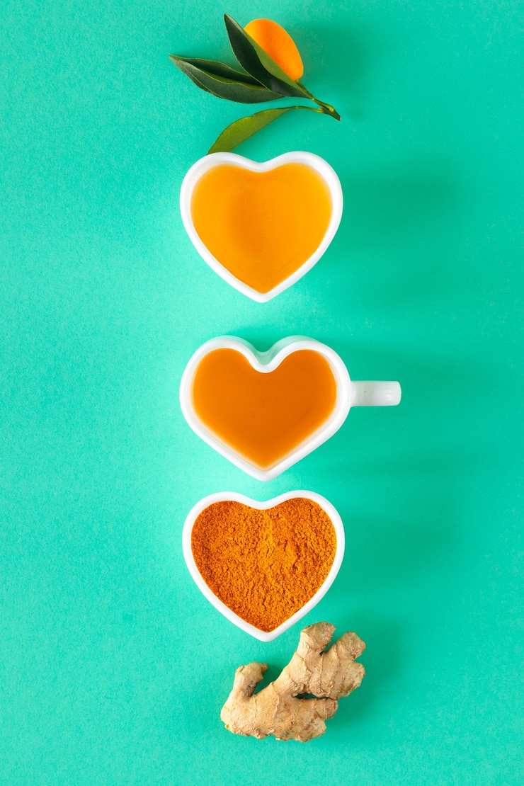 Free Photo tea with lemon and honey, immunity boosting and cold remedies, top view.