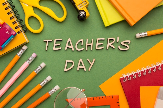 Teacher's day elements assortment