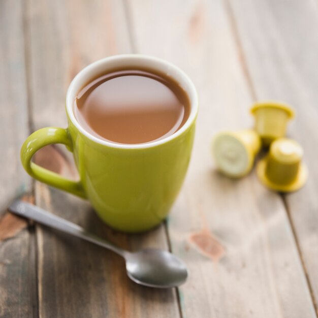 Teacup with spoon