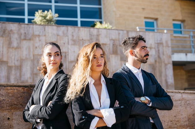 team of modern business persons
