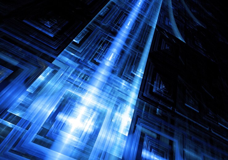 無料Photo 青技術抽象的な背景