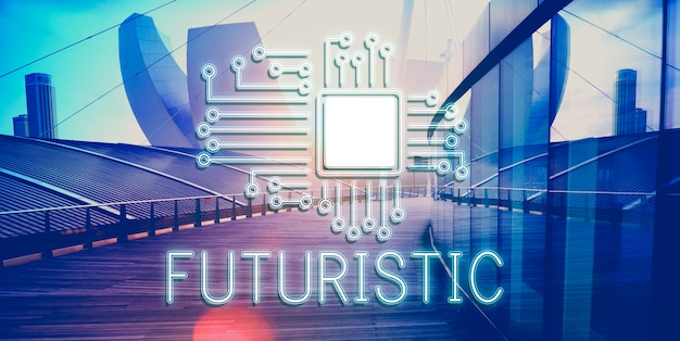 Technology Circuit Processor Innovation Network Concept