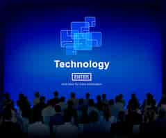 Free photo technology innovation digital evolution homepage concept