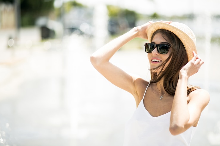 Free Photo technology moment fancy girlish hat glad