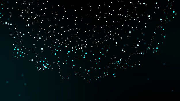 Technology particle dots digital corporate black wallpaper