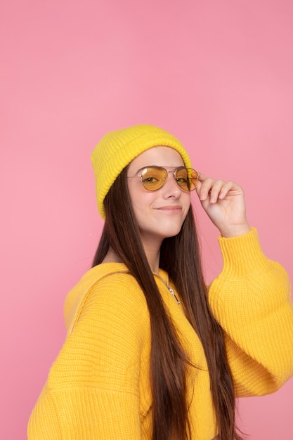 Teen girl portrait close up