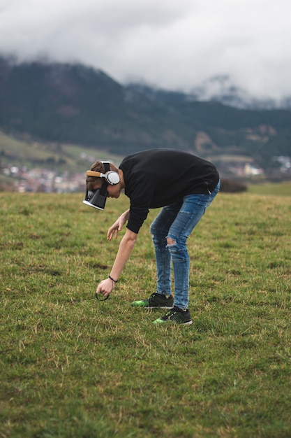 Teenager Lost In A Digital World - Addicted To Playing Games - Virtual Reality