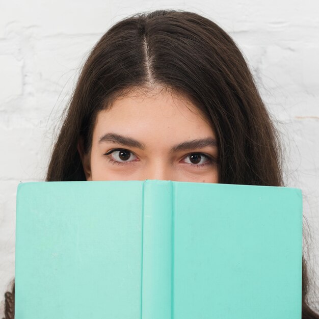 Teenager with book