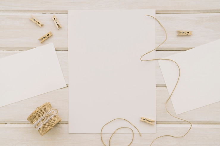 Free Photo templates, cord and clothespins