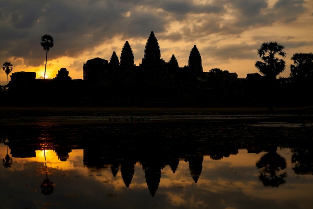 The Temple Of Angkor Wat In Cambodia