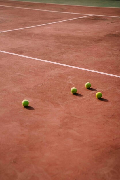 Tennis ball on court