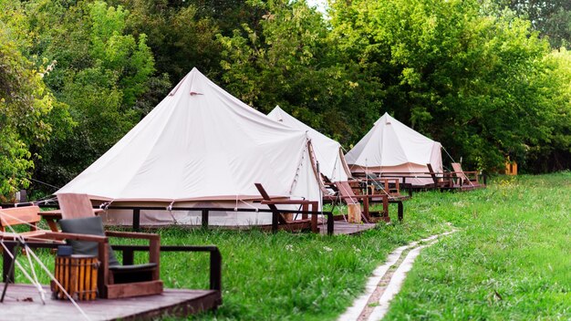 Tents at glamping