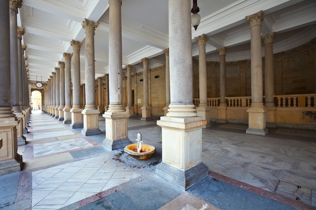 Free photo termal mineral spring  in karlovy vary