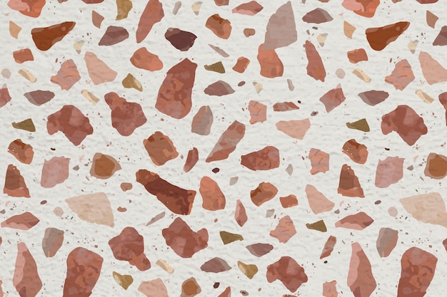 Terrazzo 배경, 미적 갈색 디자인