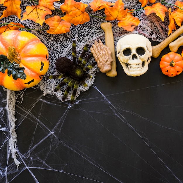 Free photo terrifying halloween background