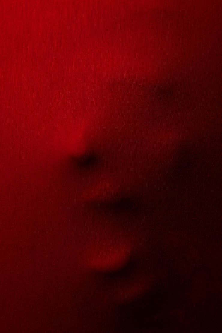 Free Photo terrifying screaming adult silhouette in studio