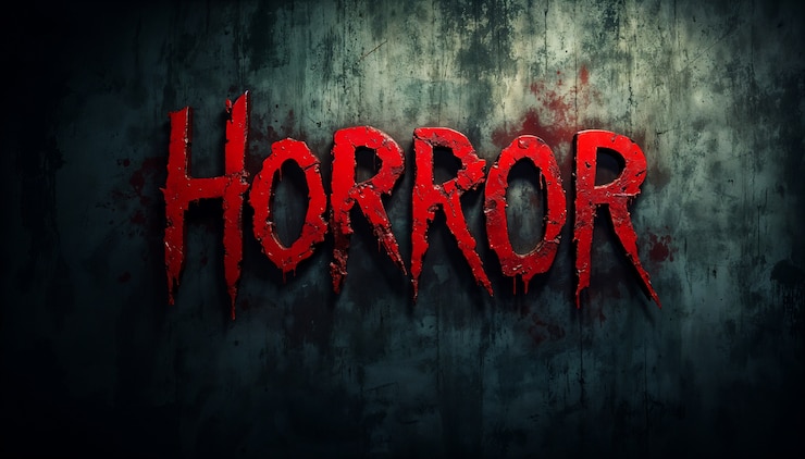 Free Photo terrifying texture with horror text effect