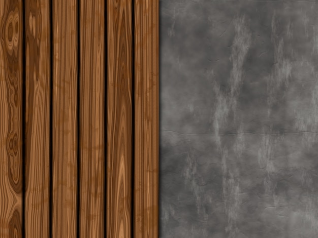 Texture background with old wood and concrete
