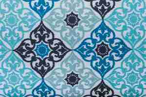 Free photo texture of fabric with blue forms