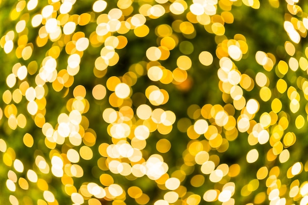 Texture of green and yellow lights