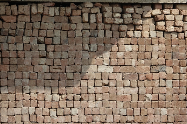 Texture of stacked square logs