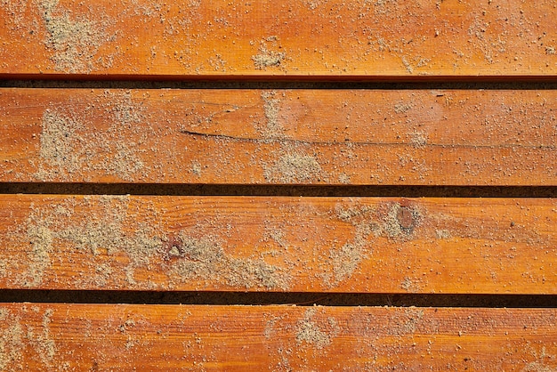 Texture of wooden boards with sand