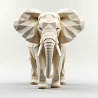 Free photo textured elephant in studio