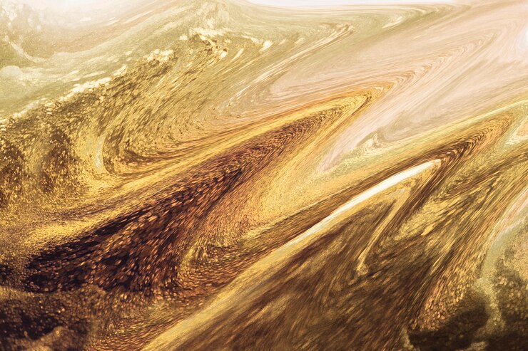 Free Photo textured gold background