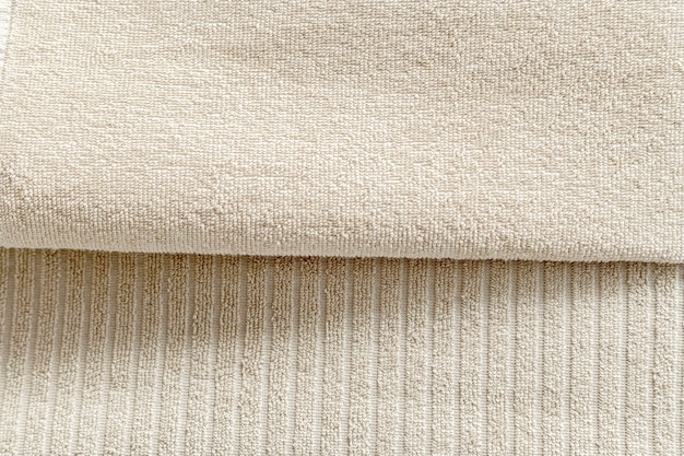 Free photo textured natural cotton towels