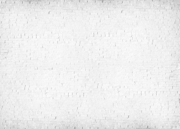 テクスチャード加工された白い塗られたレンガの壁