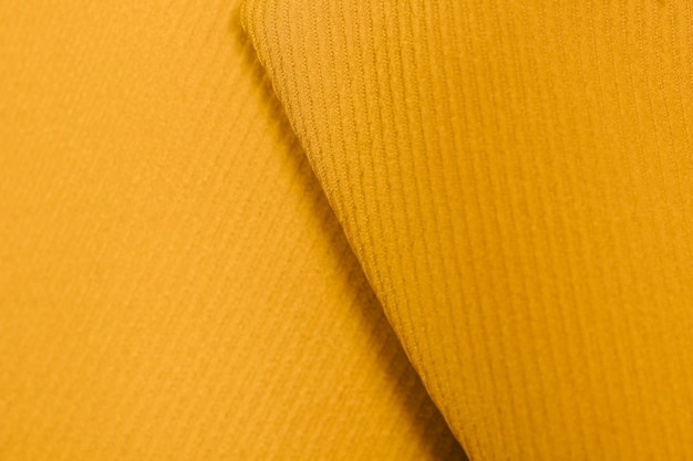 Free photo textured yellow collar close-up