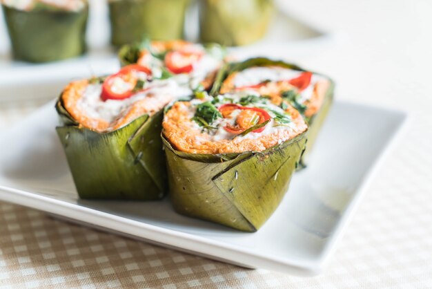 thai steamed curried fish