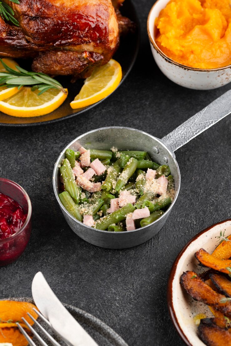 Free Photo thanksgiving day delicious meal assortment