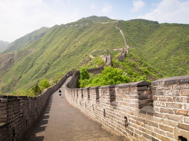 Великая китайская стена на участке мутяньюй недалеко от пекина.