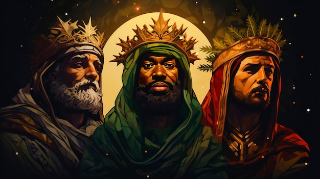 Бесплатное фото Праздник трёх мудрецов