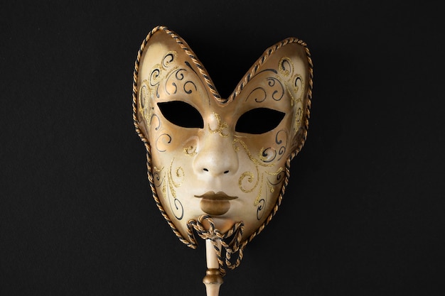 Free photo theater mask with dark background still life