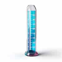 Free photo thermometer isolated on white background 3d render image with clipping path