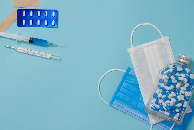 Thermometer with high temperature and pills