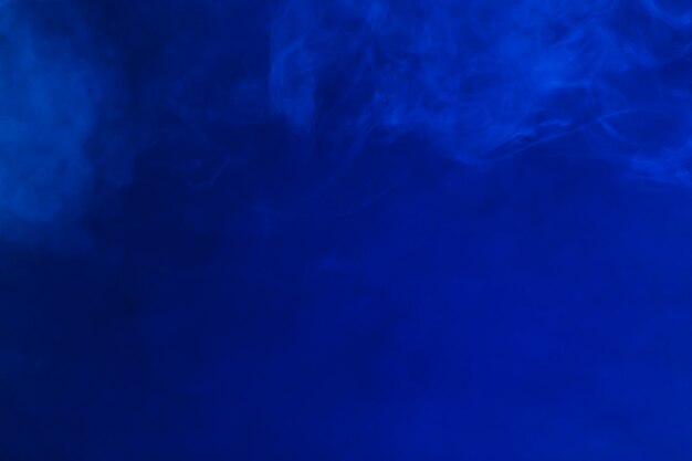 Thin smoke on blue