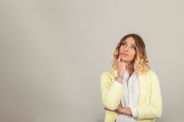 Thoughtful woman