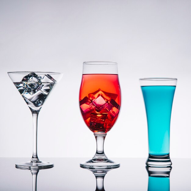 Three cocktails