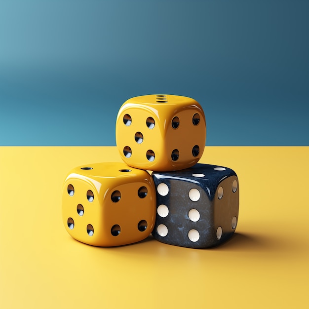 Three dimensional casino item