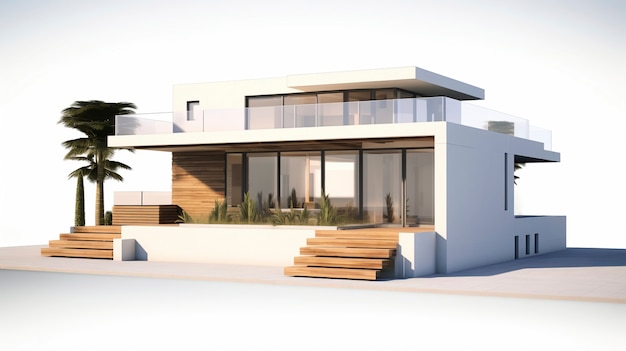 Three-dimensional house model