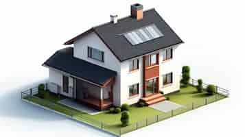 Free photo three-dimensional house model