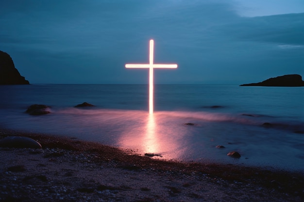 Free photo three-dimensional religious cross